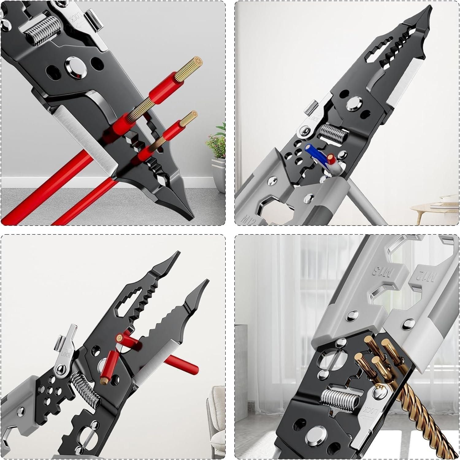 28 In 1 Multifunctional Wire Pliers + Stripper Tool